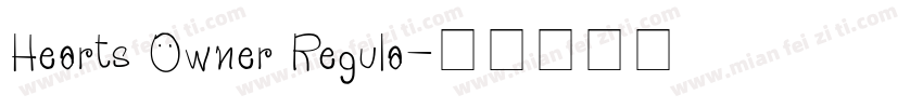Hearts Owner Regula字体转换